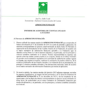 Portada Informe d'Auditoria