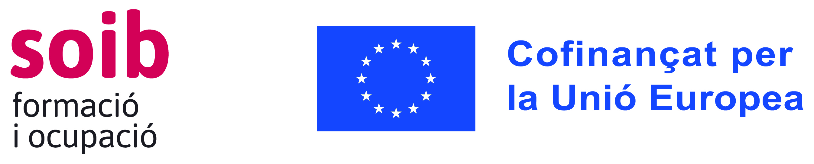logotips del soib i el fondo social europeu
