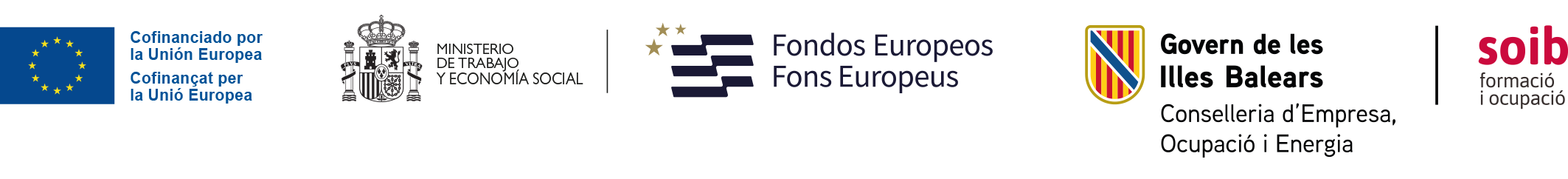 logotips del soib i el fondo social europeu